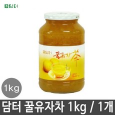 담터 꿀 맛있는 유자차 1kg 1000g 유리병 1개 jx2*22665ak, 1