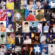 時代少年團 賀峻霖同款 貼紙 防水 手帳 DIY 手機殼 裝飾貼畫, 1個, 60張賀峻霖貼紙（不重復）