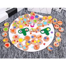 木製配配看 育腦形狀配對 親子桌遊 兒童益智玩具 玩具收納, 1個, 主圖