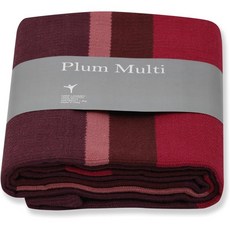 MISZBHA 요가 러그 및 담요 인도 면 완벽한 복원 명상용 1개 세트, PLUM MULTI, 자두색 멀티