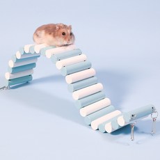 컬러풀 햄스터 사다리 울타리 햄스터장난감 햄스터 파티션 햄스터 터널, 원목색, 1개