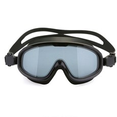 잘보이는 클리어뷰 투명 고글 물안경 김서림방지 수경, 투명고글수경_블랙, 1개