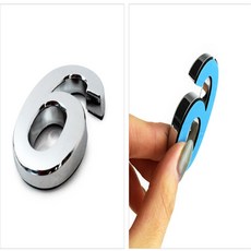 꼬비마켓 은색 숫자스티커 5cm 호실표찰, 4