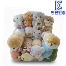 블링픽 인형보관소파 투명 보관함 정리함 빈백 인테리어 정리템