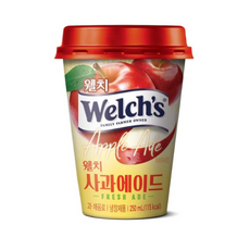푸르밀 웰치스 사과 에이드, 10개, 250ml