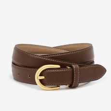 헤지스 브라운 단색 소가죽 여성 벨트 (선물포장) YMHJBE406W3