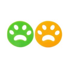 에쉬울프 강아지털 세탁볼 고양이털 빨래볼 드럼 통돌이 세탁기 털 먼지 제거 세탁필터, 그린 주황 1set (2pcs)