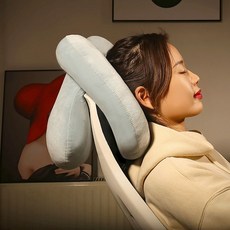 다용도 낮잠베개 사무실 쿠션 헤드쿠션 DD-12159czx, 그레이