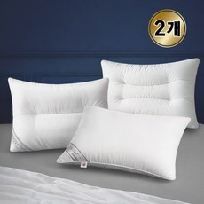 [1+1] 50x70 국내생산 누우면 기절하는 패기플러스 집먼지 진드기방지 휴비스 솜 좋은수면 보장 호텔식 프리미엄 베개 스탠다드(1줄) 경추베개 기능업(2줄) 경추베개, 1번 화이트 일반베개 1+1, 1개