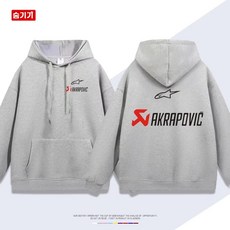 오토바이 후드티 아크라포빅 바이크 티셔츠 긴팔 후드, I. 170, K. 회색