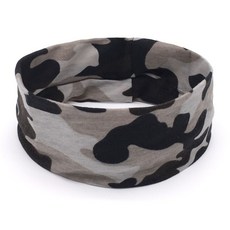 萬用頭戴 跑步運動頭帶 美容髮帶 健身頭帶 吸濕速乾 運動髮帶 髮箍 韓版頭飾 寬邊頭巾 迷彩髮卡, 1個, 迷彩007號