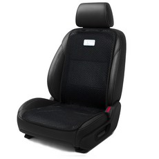 네이처월드 자동차 사계절 매쉬 통풍시트 여름 시트커버, 1개, 슬림리얼블랙