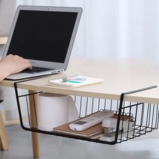 걸이형 주방 수납 정리 틈새 걸이 언더 선반 DD-11485 (), 블랙, 1개