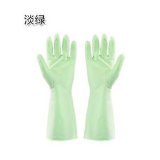 乳膠手套 防滑耐磨 洗碗洗衣清潔手套 綠色 【M號】 掌寬8.1-9cm, 1個, 綠色  【M號】 掌寬8.1-9cm