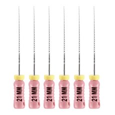 JMU 내치근관 C+ 파일 #06 스테인리스 스틸 손 사용 파일 21mm 6개/팩, #06 (21mm), 10