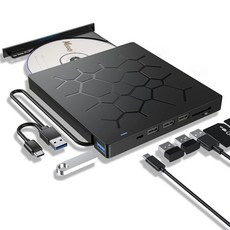 7in1 USB 3.0 A C타입 외장 ODD CD DVD롬 레코더 ED02 bog+24917uj