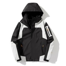 保暖外套 冬季外套 防風外套 男生衝鋒外套 衝鋒衣三合一 大尺碼迷彩外套男 防風防潑水登山服 加絨可拆內膽 滑雪服 機能外套