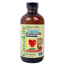 CHILDLIFE 孩童魚肝油Omega 3口服液 草莓味, 1瓶, 237ml