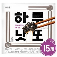 CJ 하루낫또 국산 검정 약콩, 91g, 15개