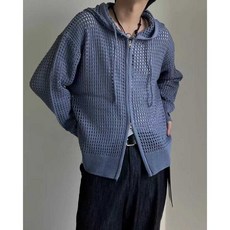 남성그물니트 그물니트집업 망사 레어 긴팔 여름 메쉬