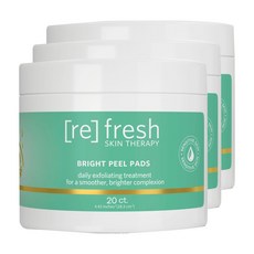 Refresh Skin Therapy 브라이트 필 패드, 1개, 60개입
