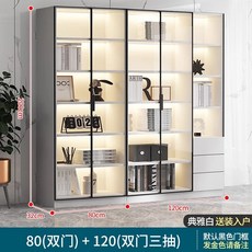 술장식장 위스키진열장 위스키장식장 양주장식장 미니바 거실 술진열장 원목 양주진열장, 80양문+120양문3단 화이트