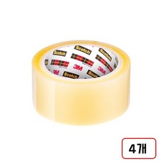 3M)포장용테이프(PK65/48mm), 4개, 투명(48mm*50M/M320163) 4개, 투명(48mm*50M/M320163)