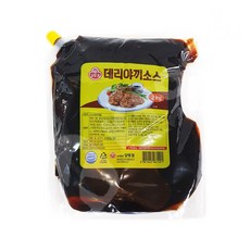 오뚜기 데리야끼소스 2kg 단짠소스 델리야끼 대용량 데리야끼 소스, 1개