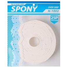 스포니 소프트핏 오버그립 25p, 화이트, 25개