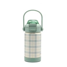 Grech&Co. 雙享保溫瓶 2合1時尚水瓶, 格紋, 1個, 355ml