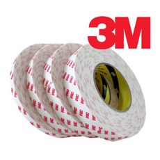 3M 테이프 4421 PE폼 초강력 접착 양면테이프 백색 10mmx10M, 3개