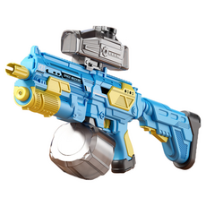 商檢合格 M416水槍 全自動電動水槍 兒童高壓水槍 水上玩具, 藍色/白色/粉色, 1個