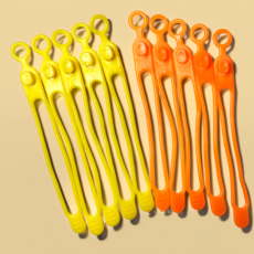 실리콘 케이블 타이 선 정리 홀더 10p 20p, 색상랜덤, 1개