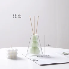 나무 벽걸이 장식 꽃병 배경 벽 장식 레스토랑 가정용 거실 수제 수경 재배 꽃병, A vase