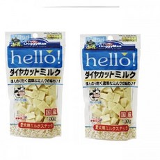 DoggyMan 多格漫 Hello! 犬用牛奶風味角切塊, 2個