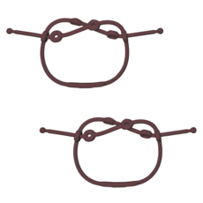 모슈아 시리얼 멀티 스트랩, 2개, 다크체리, 원형타입