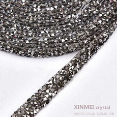 공예 리폼 반짝이 의류 스티커 테이프 DIY 큐빅, 2 투명그레이1사이즈 90cm길이, 1개, 2. 투명 그레이 프리 사이즈(길이 90cm)