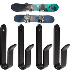 ZIDIHUB 수평 스노우보드 벽 마운트 클립 랙 보관 디스플레이 방 차고용 (2세트) 155639