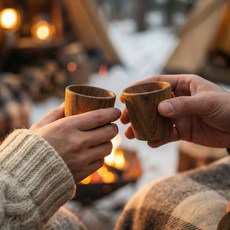 나다움 티크우드 소주잔, 1개, 감성술잔
