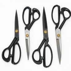 고급 재단가위 세트 원단 공예용 가정용 다용도 가위 전문가용, 8호, 블랙