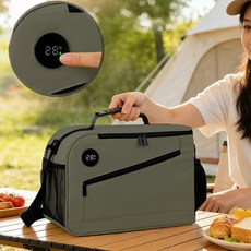 루멘 보온보냉 쿨러백 대용량 방수 도시락 캠핑 피크닉 아이스 보냉가방, 1개, 그린