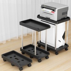 컴퓨터 PC 본체받침대 2단 광폭형 PC 트롤리 다이 선반기능 다용도받침대, 2단형, do 2단형_화이트