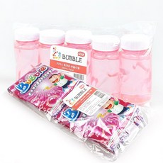 키저스 휴대용버블액 KC인증완료 핑크통(60ml*5개) 버블파우치(10ml*10개), 핑크통(5개)+버블파우치(10개), 1개