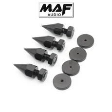 4세트 M6 M10 스파이크 피트 콘 스탠드 베이스 스피커 아이솔레이션 패드 풋 플로어 PC TV 모니터 서브우퍼, 03 M8x40mm