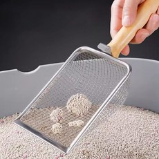 고양이 모래 갈이 스테인리스 촘촘망 올인원 화장실 배변 모래삽 기본망 (3.8mm)rlw46Bhr