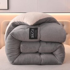 송리빈 이불 퀸 78.7 x 90.6 인치 (200 230 cm) 9.0 파운드 (4.1 kg) 보온 겨울 세탁 가능 스타일리시 따뜻함 편안함 부드러운 촉감, gray, シングル150*200cm 3kg