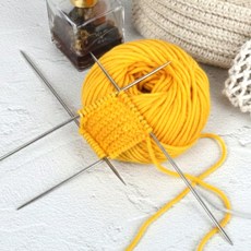 뜨개질 장갑 제작용 스텐 대바늘 10호 세트