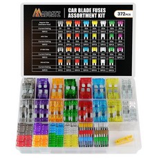 MADCATZ 표준 + 미니 LP Micro2 자동차 퓨즈 372개 블레이드 모음 세트 (2A 5A 10A 15A 20A 25A 30A 35A) RV 트럭 해양 액세서리, Standard + Mini + LP Mini + Mi