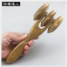 摩邦比 梢楠木滾輪按摩器 背部按摩 腰椎按摩 腹部按摩 原始點, 1個