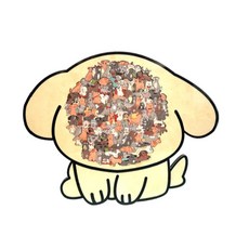 우드퍼즐 직소 강아지 조각, 123피스, 1개